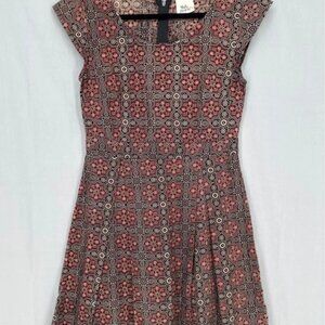 Block Printed (by hand) Mata Traders dress, size Large